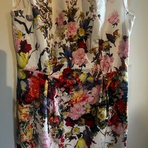 Talbots size 4p floral print dress